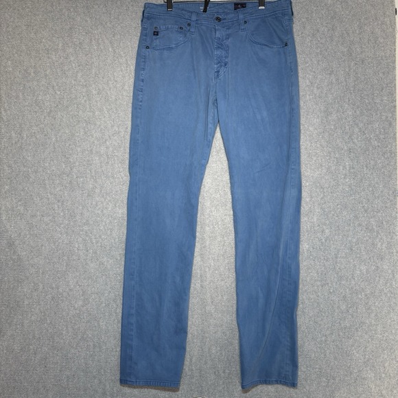 AG Adriano Goldschmied Pants Mens 34 Light Blue Tellis Modern Slim Chino 34x34 - Picture 1 of 8